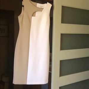 White/Tan dress